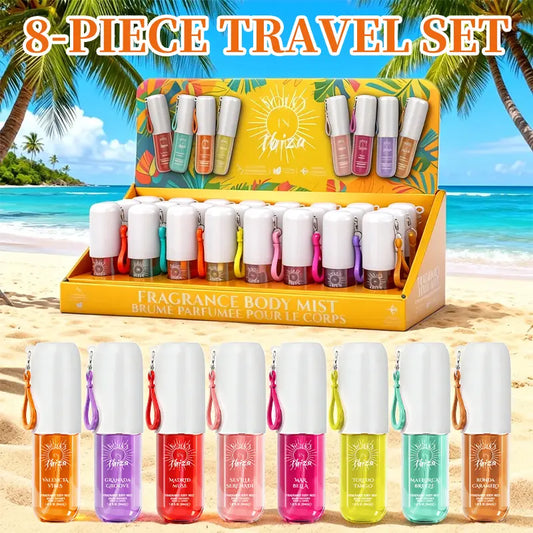 SOLO EN IBIZA 8-Piece Mini Fragrance Set | 30ml Travel Size Body & Hair Mist