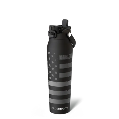 Bottle Buddy - Dual Function lid Water Bottle - Stainless Steel - Double Wall Insulated